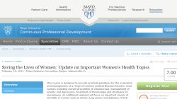 Saving the Lives of Women: Update on Important Women`s Health Topics 2012