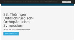 21. Thüringer Unfallchirurgisch-Orthopädisches Symposium (VLOU 2012) 21. Thüringer Unfallchirurgisch-Orthopädisches Symposium (VLOU 2012)