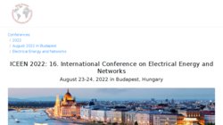 International Conference on Electrical Energy and Networks - ICEEN 2013