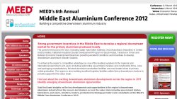 Meed`s 6th Annual Middle East Aluminum Conference 2012