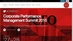 CPM T3 2013 - CFO magazine`s Corporate Performance Management Conference CPM T3 2013 - CFO magazine`s Corporate Performance Management Conference