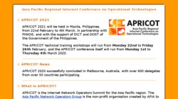 APRICOT 2013- Asia Pacific Regional Internet Conference on Operational Technologies
