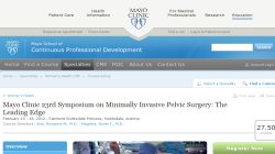 Mayo Clinic 23rd Symposium on Minimally Invasive Pelvic Surgery: The Leading Edge 2012 Mayo Clinic 23rd Symposium on Minimally Invasive Pelvic Surgery: The Leading Edge 2012