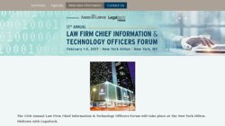 9th Annual Law Firm Chief Information & Technology Officers Forum 2013