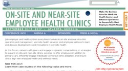 The World Congress 5th Annual Executive Forum On-Site Employee Health Clinics 2012