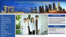 1st Singapore Rehabilitation Conference 2012 1st Singapore Rehabilitation Conference 2012