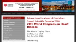 International Academy of Cardiology, 17th World Congress on Heart Disease, Annual Scientific Sessions 2012 International Academy of Cardiology, 17th World Congress on Heart Disease, Annual Scientific Sessions 2012