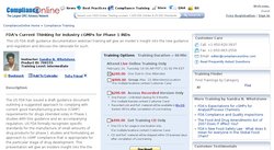 FDA’s Current Thinking for Industry cGMPs for Phase 1 INDs 2012