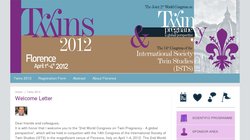 2nd World Congress on Twin Pregnancies: a global perspective & 14th Congress of the International Society of Twins Studies 2012 2nd World Congress on Twin Pregnancies: a global perspective & 14th Congress of the International Society of Twins Studies 2012
