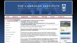 The Canadian Institute’s 8TH ADVANCED GUIDE TO PUBLIC PROCUREMENT 2012 The Canadian Institute’s 8TH ADVANCED GUIDE TO PUBLIC PROCUREMENT 2012