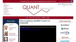 Quantitative Asset & Management Workshop 2012 Quantitative Asset & Management Workshop 2012