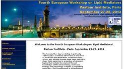 Fourth European Workshop on Lipid Mediators 2012 Fourth European Workshop on Lipid Mediators 2012