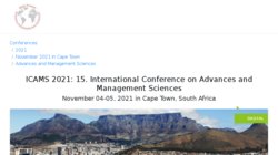 19th Annual International Conferences on Advances in Management and 5th Annual Conference on Social Intelligence 2012 19th Annual International Conferences on Advances in Management and 5th Annual Conference on Social Intelligence 2012