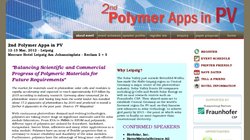 2nd Polymer Apps in PV 2012 2nd Polymer Apps in PV 2012