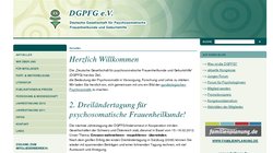 41. Jahrestagung der Deutschen Gesellschaft für Psychosomatische Frauenheilkunde und Geburtshilfe 2012 41. Jahrestagung der Deutschen Gesellschaft für Psychosomatische Frauenheilkunde und Geburtshilfe 2012