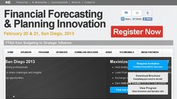 Financial Forecasting & Planning Summit 2013 Financial Forecasting & Planning Summit 2013