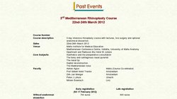 Mediterranean Rhinoplasty Course 2012 Mediterranean Rhinoplasty Course 2012
