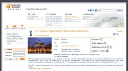 FP7 - Project Management and Audits in Brussels 2012