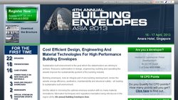 4th Building Envelope Asia 2013 4th Building Envelope Asia 2013