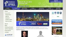 Predictive Analytics World Toronto 2013