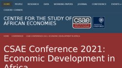 CSAE Conference 2012: Economic Development in Africa