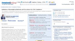 Validation of Bioanalytical Methods and Procedures for FDA Compliance 2012