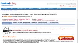 Auditing and Administrating Human Resource Policies and Practices 2012