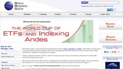 World Cup of ETFs and Indexing Andes 2012 World Cup of ETFs and Indexing Andes 2012