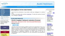 FDA/EU Compliant Training for Laboratory Personnel 2012