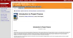 Introduction to Project Finance 2012