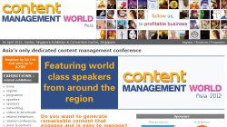 Content Management World Asia 2012
