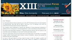 IFECC 2012 XIII International Forum for the Evaluation of Cardiovascular Care