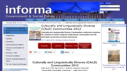 Culturally and Linguistically Diverse (CALD) Communities 2012 Culturally and Linguistically Diverse (CALD) Communities 2012