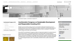 Liechtenstein Congress on Sustainable Development and Responsible Investing 2012