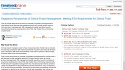 Regulatory Perspectives of Clinical Project Management: Meeting FDA Requirements for Clinical Trials 2012