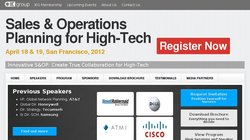 Sales & Operations Planning for High-Tech 2012 Sales & Operations Planning for High-Tech 2012