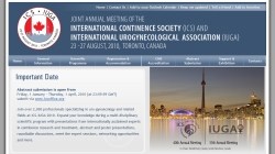 The Joint Annual Meeting of the International Continence Society (ICS) and the International Urogynecological Association (IUGA), 2010