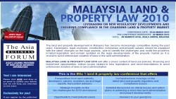 MALAYSIA LAND & PROPERTY LAW 2010