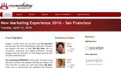 New Marketing Experience 2010 - San Francisco
