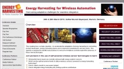 Energy Harvesting for Wireless Automation 2010