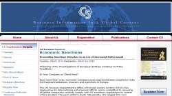 3rd European Forum on Economic Sanctions 2010