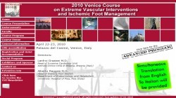 2010 Venice course on Extreme Vascular Interventions and Ischemic Foot Management