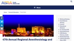 American Society of Regional Anesthesia and Pain Medicine (ASRA) 35th Annual Regional Anesthesia Meeting and Workshops