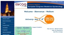 The European Congress on Obstetrics and Gynaecology (EBCOG) 2010