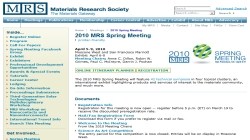 MRS Spring Meeting 2010