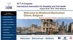 World Congress of the International Association for Disability and Oral Health (iADH 2010)