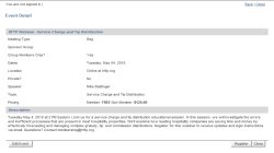 HFTP Webinar- Service Charge and Tip Distribution 2010