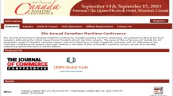 5th Annual Canadian Maritime Conference 2010