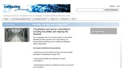 Virtualisation and server consolidation 2010