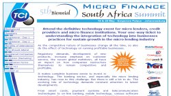 5th Micro Finance South Africa Summit